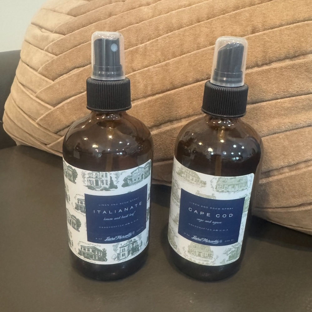 Laurel Mercantile HGTV Linen & Room Spray - Cape Cod & Italianate *Set of 2*